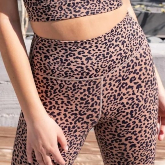 All Fenix Cheetah Camel Sandy 7/8 Leggings New With Tags - Picture 6 of 15